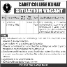 Cadet College Kohat Jobs 02 May 2020