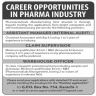 Karachi Pharmaceutical Manufacturing Unit Jobs 03 May 2020