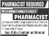 Pharmacist Required In A Pharmaceutical Distribution Company Jobs 31 May 2020