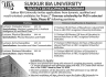 Sukkur IBA University Jobs 24 May 2020