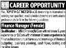 Finance Manager Required In Toyota G.T Motors Jobs 28 June 2020