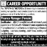 Finance Manager Required In Toyota G.T Motors Jobs 28 June 2020