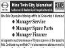 Hino Twin City Islamabad Jobs 16 June 2020