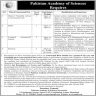 Pakistan Academy of Sciences Jobs 12 June 2020