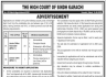 The High Court of Sindh Karachi Jobs 17 June 2020