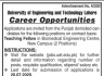 University Of Engineering And Technology Lahore Jobs 30 June 2020