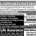 Consultants EFU Life Assurance Jobs 14 July 2020