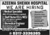 Staff Nurse Azeema Shaikh Hospital Jobs 14 July 2020