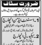 Security Incharge Textile Industry Jobs 14 July 2020