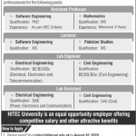 Hitec University Taxila Jobs 23 July 2020