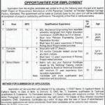 Computer Operator Pakistan Railway Islamabad Jobs 25 July 2020