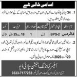 Fire Man (BPS-02) 34 Supply Platoon ASC Bannu Jobs July 27, 2020