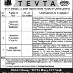 Instructor (Virtual Assistant) TEVTA Jhang July 30, 2020