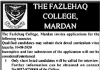 Medical Officer The Fazlehaq College Mardan Jobs July 29, 2020