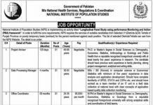 Office Coordinator National Institute of Population Studies Jobs July 26, 2020