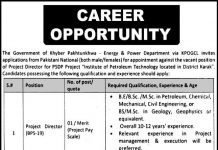 Project Director Energy & Power Department Khyber Pakhtunkhwa Jobs 25 July 2020