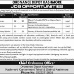 Searcher (BPS-01) Ordnance Depot Kashmore Jobs July 30, 2020