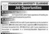 Accounts Assistant Foundation University Islamabad Jobs August 09, 2020