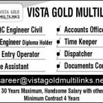 Accounts Officer Vista Gold Multilinks Islamabad Jobs August 05, 2020