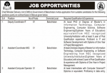 Assistant Computer Operator Chief Ministry Delivery Unit (CMDU) Govt Of Balochistan Jobs August 15, 2020