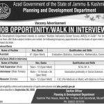Assistant Planning and Development Department AJk Jobs August 27, 2020