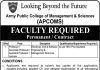 Assistant Professor Army Public School of Management and Sciences Rawalpindi Jobs August 08, 2020