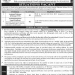 Assistant Professor (Botany) University of Swat Khyber Pakhtunkhwa Jobs August 05, 2020