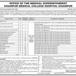 Computer Operator Khairpur Medical College Hospital Jobs August 04, 2020