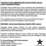 Curator and Turf Administrator Pakistan Cricket Board Jobs August 14, 2020