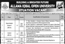 Data Entry Operator Allama Iqbal Open University (AIOU) Jobs August 15, 2020