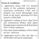 Driver Public Sector Organization P.O. Box No. 63 GPO Swat Jobs August 19, 2020