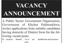Driver Public Sector Organization P.O. Box No. 63 GPO Swat Jobs August 19, 2020