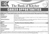 General Banking Officer The Bank of Khyber Quetta Jobs August 15, 2020