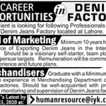 Head of Marketing Denim Jeans Factory August 10, 2020