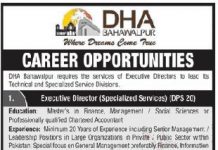 Defence Housing Authority DHA Jobs Bahawalpur August 04, 2020