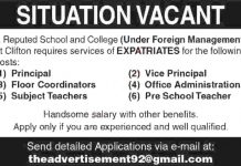 Jobs in Principal & Floor Coordinator August 28, 2020 in Karachi