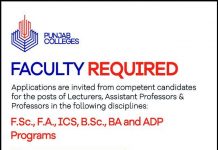 Lecturer Punjab Group of College Islamabad Jobs August 24, 2020