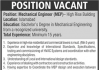 Mechanical Engineer High Rise Building Islamabad Jobs August 18, 2020