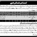 Medical Assistant Combined Military Hospital Murree August 03, 2020