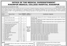 Naib Qasid Khairpur Medical College Hospital Jobs August 04, 2020