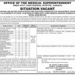 Oxygen Operator Lyari General Hospital Karachi Jobs August 04, 2020