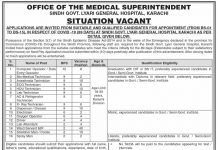 Oxygen Operator Lyari General Hospital Karachi Jobs August 04, 2020