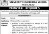 Principal University Cambridge School Faisalabad Jobs August 10, 2020