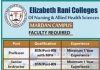 Professor Elizabeth Rani Colleges of Nursing and Allied Health Sciences Jobs August 07, 2020