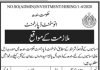 Sanitary Worker Investment Department Govt of Sindh Jobs August 13, 2020