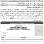 Storeman Ordinance Depot Nowsehra Cantt Jobs August 16, 2020