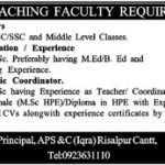 Teacher Army Public School and College Jobs August 24, 2020