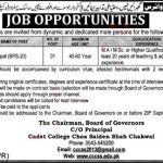 Jobs in adet College Choa Saiden Shah for Principal 02 September, 2020