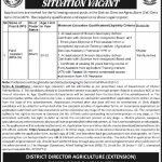Jobs in Agriculture Extension Department DI Khan 04 September, 2020
