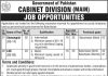 Jobs in Cabinet Division Islamabad for Stenotypist 24 September, 2020